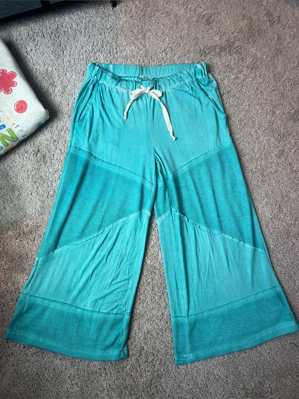 NWOT POL Teal Wide-Leg Lounge Pants